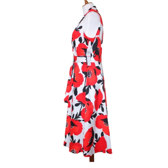 London Times Surplus Fit-N-Flare Floral Midi Dress - Picture 6 of 11